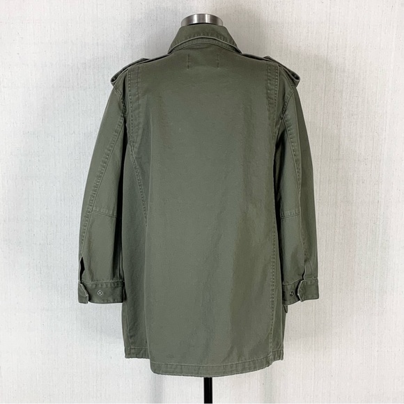 Who What‎ Wear~Women's Army Green Cotton Military/Utility/Field Jacket~Sz L - Picture 10 of 15